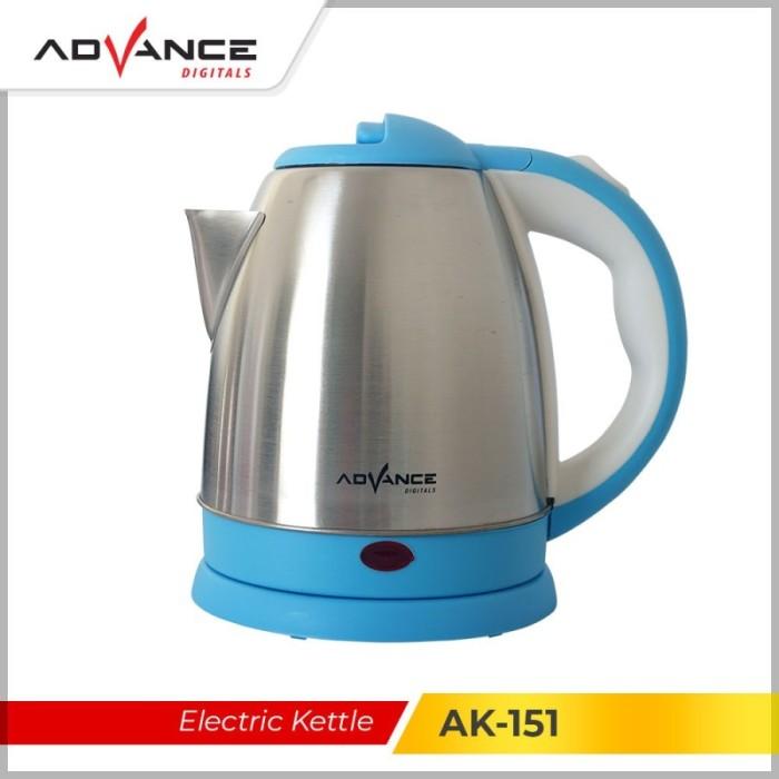 Gambar Advance AK-151 Electric Kettle 1,5 Liter / Teko Listrik ADVANCE AK 151 - Biru Muda dari Gaming Plus Store undefined Tokopedia