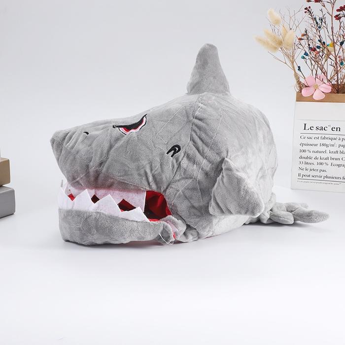 Gambar TOPI BONEKA DINO KARAKTER COSPLAY BENTUK KARTUN HIU POOP BUNNY HAT - Hiu dari All Winner undefined Tokopedia