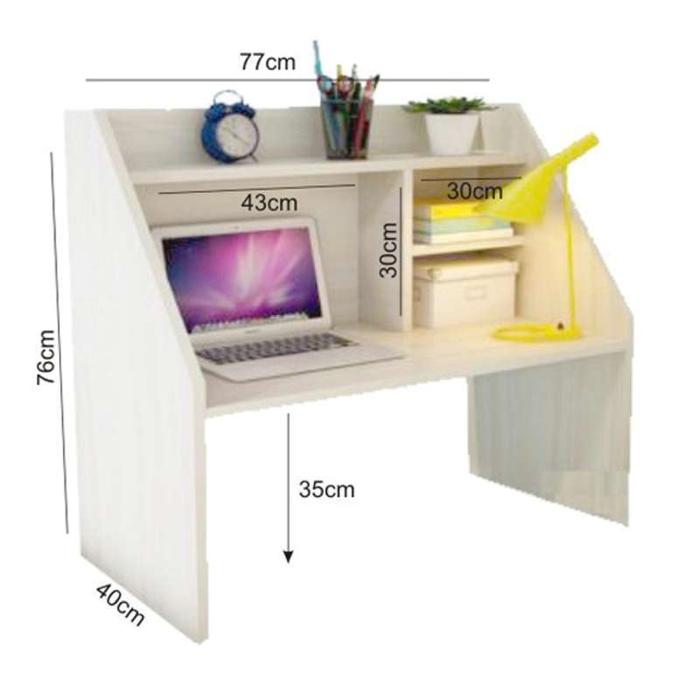 Gambar MEJA BELAJAR LESEHAN MINIMALIS BAHAN MULTIPLEK / PLYWOOD - Putih dari Aralus Olstore undefined Tokopedia