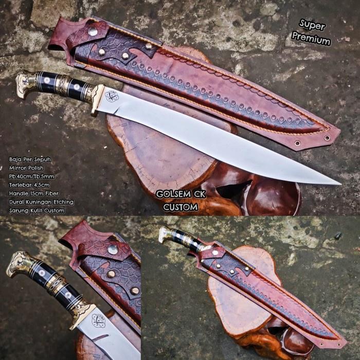 Gambar PISAU SEMBELIH SUPER TAJAM BAJA PER CUSTOM - Hitam dari Super Katana Id_NEW undefined Tokopedia