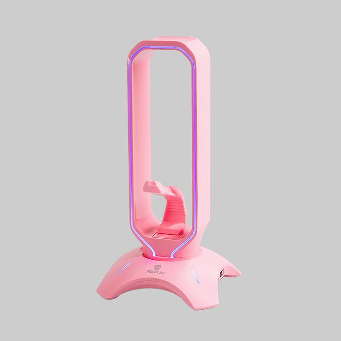 Gambar Headset Stand Rexus Bungee J3 RGB with USB Hub - Rexus Headset Stand - PINK dari DBKlik Indonesia undefined Tokopedia
