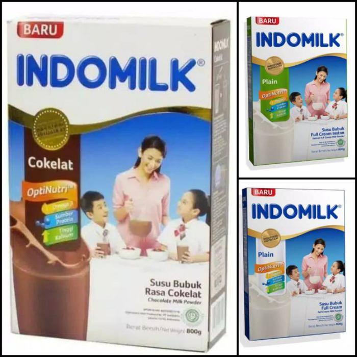Gambar Terlaris! Indomilk Full Cream/Instant/ Cokelat Susu Bubuk (800 g) - Coklat dari Maharaniokeoke undefined Tokopedia