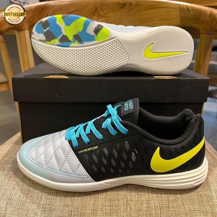 Jual Sepatu Futsal Nike Lunar Gato Black Wolf Grey Jakarta