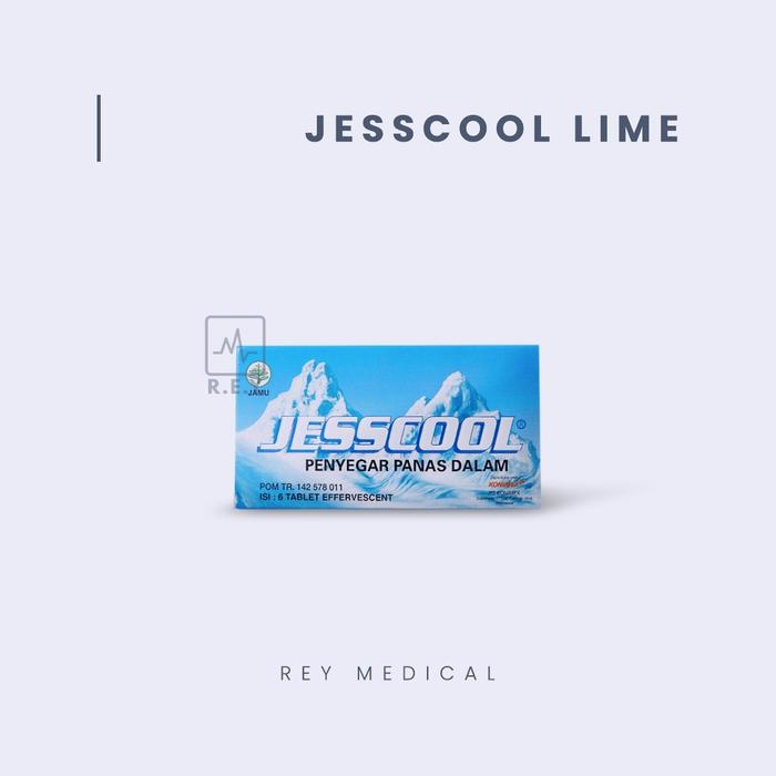 Gambar JESSCOOL Effervescent 1 Box isi 6 Tablet - Lime dari Naziya Medica Store undefined Tokopedia