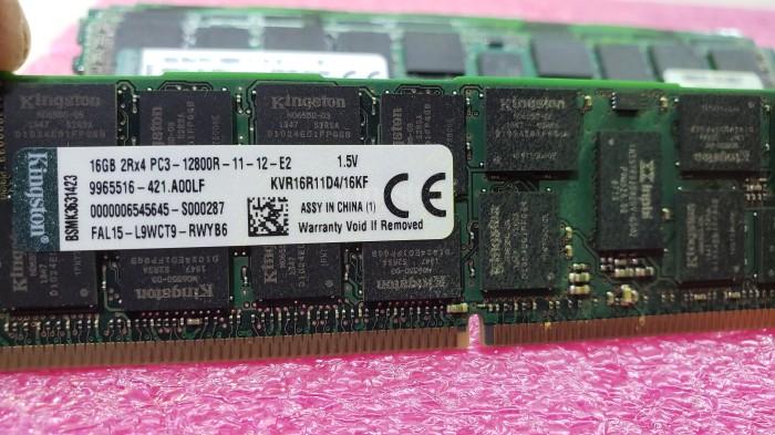 Kvr16r11d416kf Kingston 16gb Ddr3-1600mhz Pc3-12800r Ecc Registered