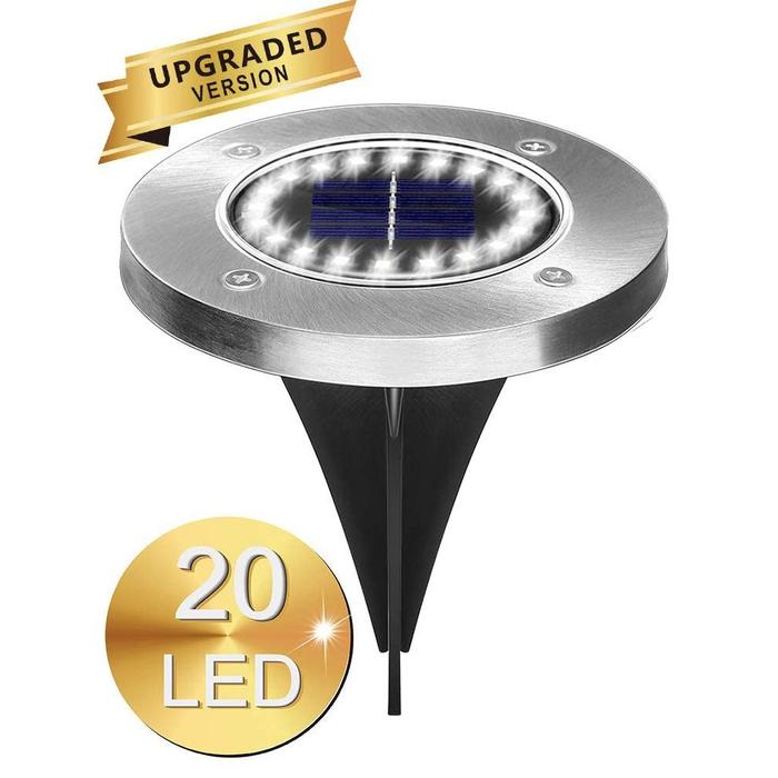Gambar Raiboho Lampu Tanam Taman Solar Power Waterproof 20 Led Rb33 White dari PusakaID undefined Tokopedia