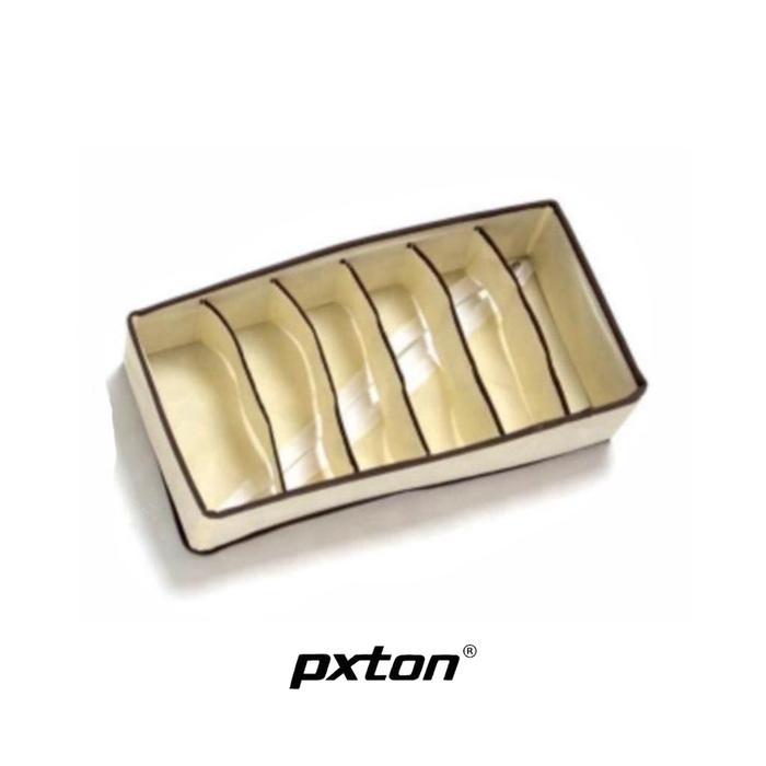 Gambar PXTON - Storage Box Celana Dalam Underwear Box Pakaian - 6 SLOT dari REDZO undefined Tokopedia
