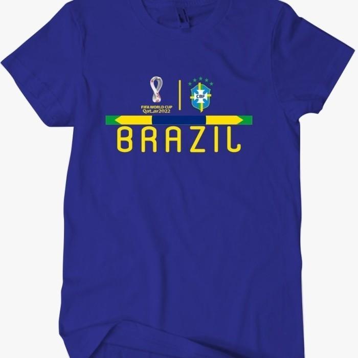 Gambar Baju Bola Tim Piala Dunia QATAR Negara Brazil Fifa World Cup 2022 - warna lain, 4 dari Pifacia Shop undefined Tokopedia