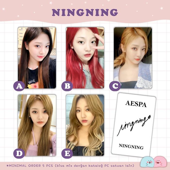 Gambar Photocard UNOFF AESPA SELCA EDITION VOL.1 (MINIMAL ORDER 5 PCS) - NINGNING, A dari Poster.ID_officialstore undefined Tokopedia