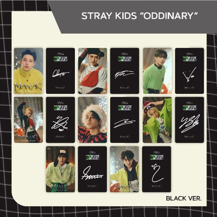 Gambar Photocard STRAY KIDS MINI ALBUM ODDINARY - BLACK, BANGCHAN dari Poster.ID_officialstore undefined Tokopedia