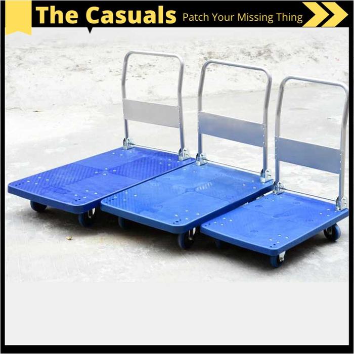 Gambar Alat Angkut Barang Troli Barang Lipat Trolley Folding Silent Wheel - Biru, 87 x 58 cm dari The Casuals undefined Tokopedia