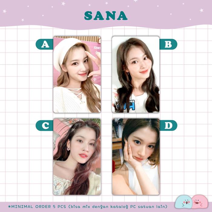 Gambar Photocard UNOFF TWICE SELCA EDITION VOL. 1 - SANA, B dari Poster.ID_officialstore undefined Tokopedia