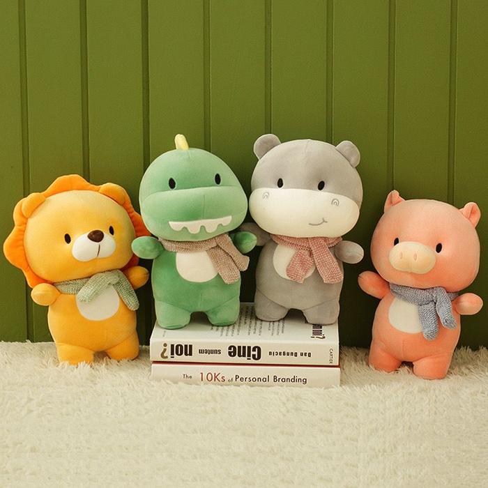 Jual Boneka Dino 23cm Boneka Pig Boneka Singa Boneka Lion Bear