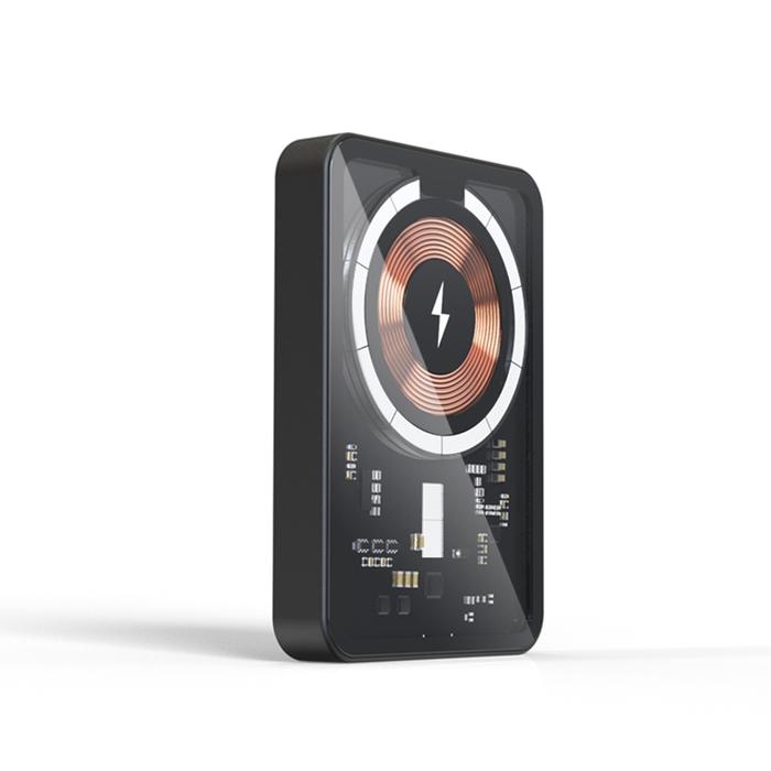 Gambar Mr - Power Bank Charging Magsafe 15w Transparant USB 22.5W 10000 mAH - CARBON dari Myroots store undefined Tokopedia