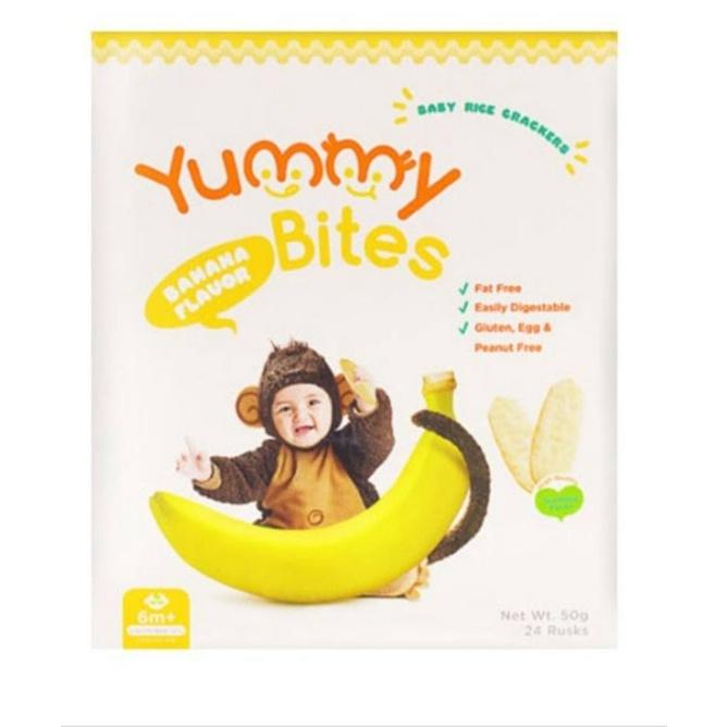 Gambar YUMMY Bites Crackers Athena - Banana, 12 dari Athena Baby Shop Official undefined Tokopedia