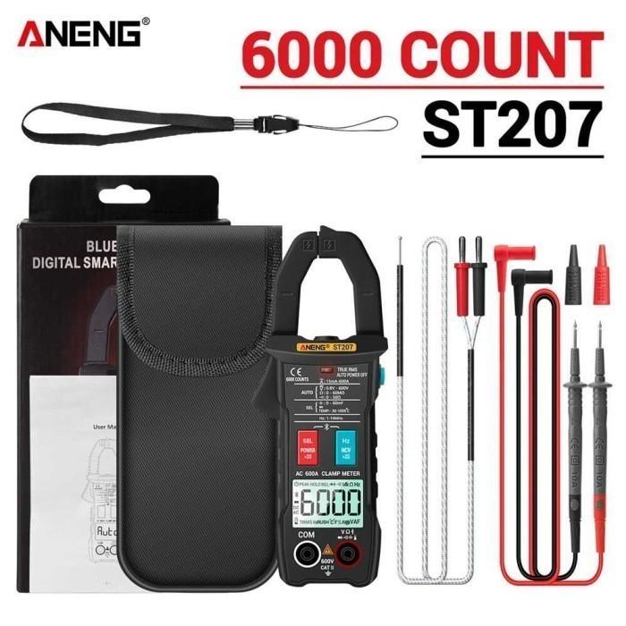 Gambar TANG AMPERE AC-DC DIGITAL CLAMP METER ANENG ST207 - Merah dari Mahkota Tool Store undefined Tokopedia
