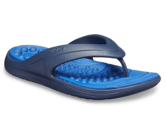 Sandal Jepit Sandal Crocs Reviva Flip Flop Clog Original Biru, 40