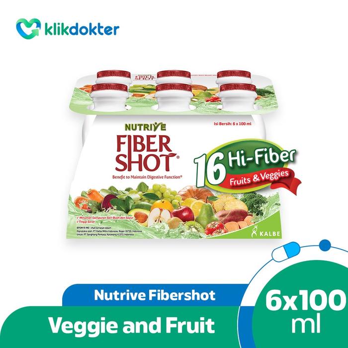 Gambar SOND82 - Nutrive Fibershot Fruit Veggie 6x100ml dari SondangAmor undefined Tokopedia