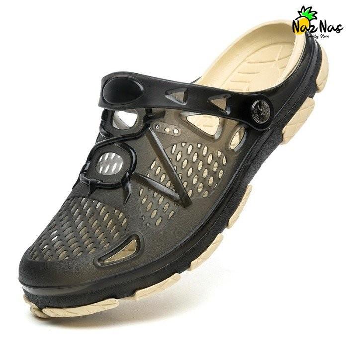 Gambar Sandal Crocs / Sandal Pria Premium Model Transparant Bahan Karet - Hitam, 40 dari NazNas Family Store undefined Tokopedia