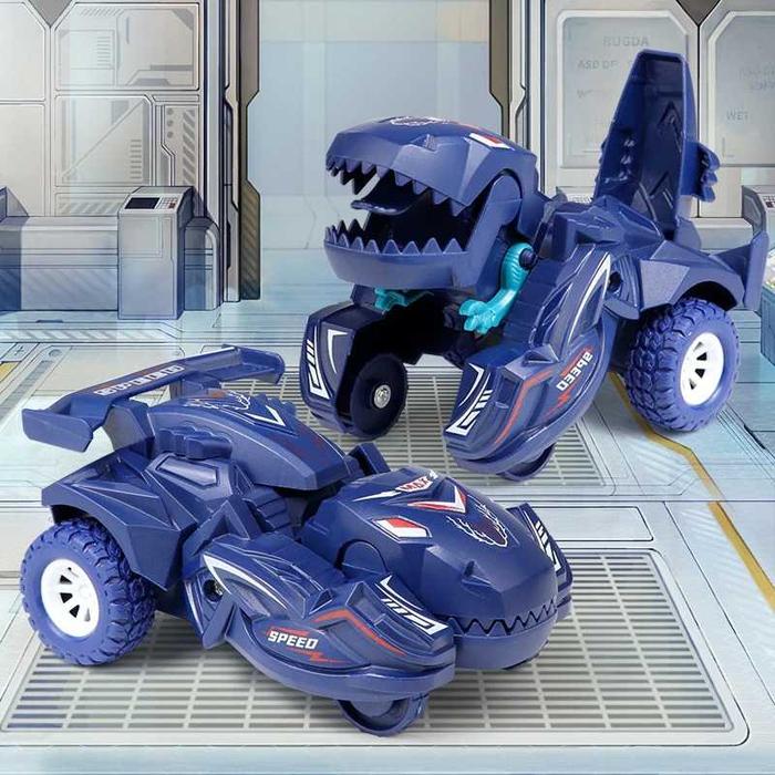 Gambar Hadiah Natal Mainan Mobil Berubah Bentuk Transforming Dinosaur Car - Biru dari Maslinda Store undefined Tokopedia