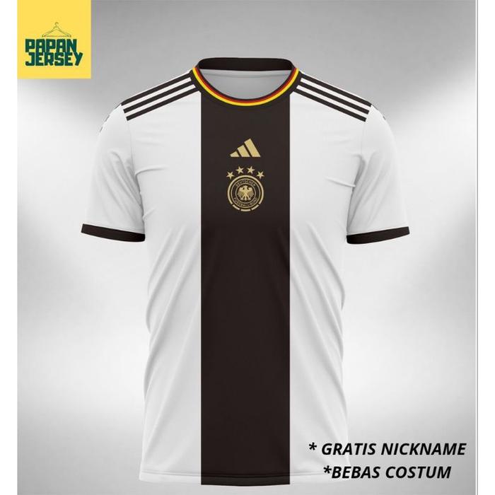 Gambar JERSEY TIMNAS JERMAN TERBARU PIALA DUNIA QATAR HOMEAWAY 2022 KAOS dari Pushtower undefined Tokopedia