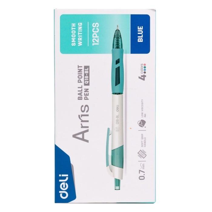 Gambar Pulpen Cetek Deli Pen Ballpoint TIP 0.7MM Tinta Biru EQ18-BL - 1 pcs dari MYSTYLE INDONESIA undefined Tokopedia