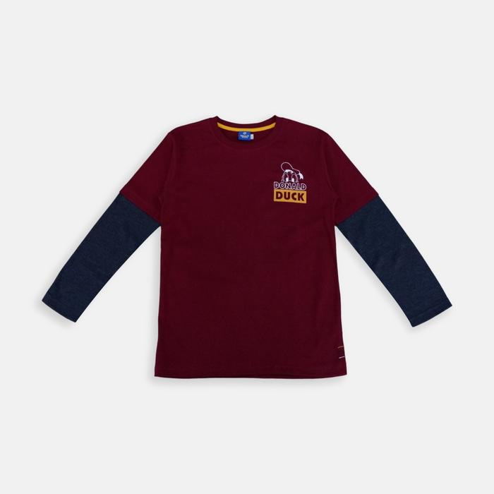 Gambar Tshirt/ Kaos Lengan Panjang Anak Laki/ Donald Duck Basic Print - 6 tahun, Merah dari Rodeo Junior undefined Tokopedia