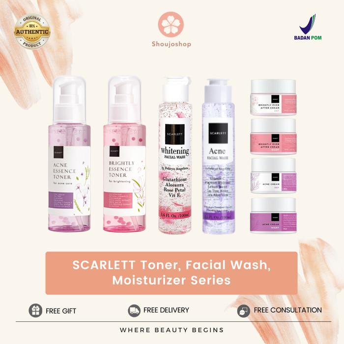 Gambar Scarlett Brightly Acne Toner | Acne Facial Wash | Brightly Acne Cream - Bright FW dari Shoujoshop undefined 2 Tokopedia