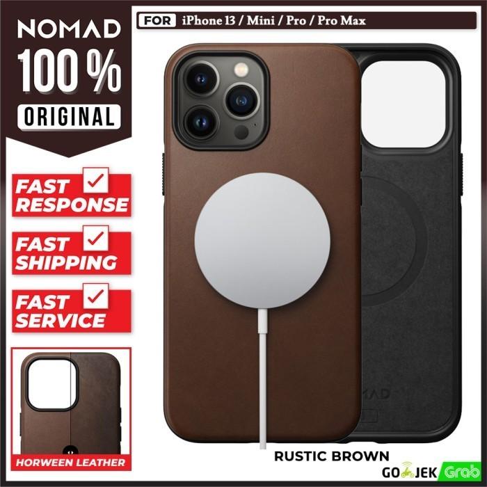 Gambar Nomad Rugged Leather MagSafe Case iPhone 13 Mini Pro Max Promax Ori - 13 Mini, Black dari Juragan Accessories Phones undefined Tokopedia