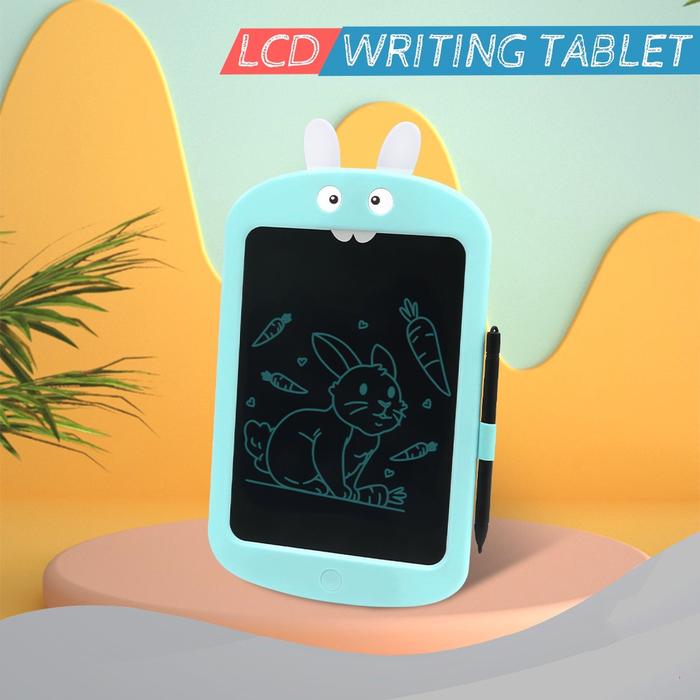 Gambar KUKE LCD Writing Karakter Kelinci / LCD Writing tablet 8.5” - Hijau, 10 inch dari KUKE undefined Tokopedia