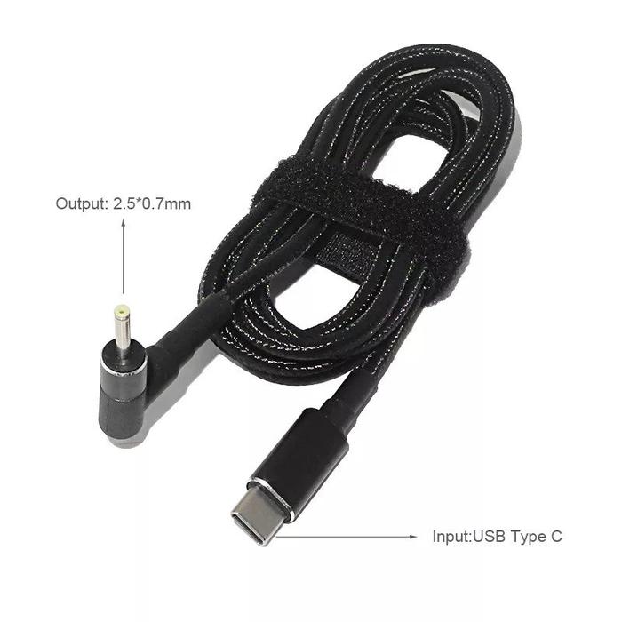 Gambar Type C Laptop Power Adapter Charging Cable for LAPTOP ASUS ACER DELL - 2.5x0.7 dari Republic-Store undefined Tokopedia