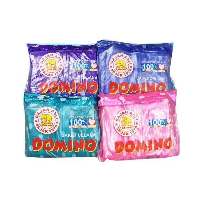 Gambar JAS HUJAN Stelan Polkadot Jaket Celana Merk Gajah Domino TERMURAH - Ungu dari Motocraft IDN undefined Tokopedia