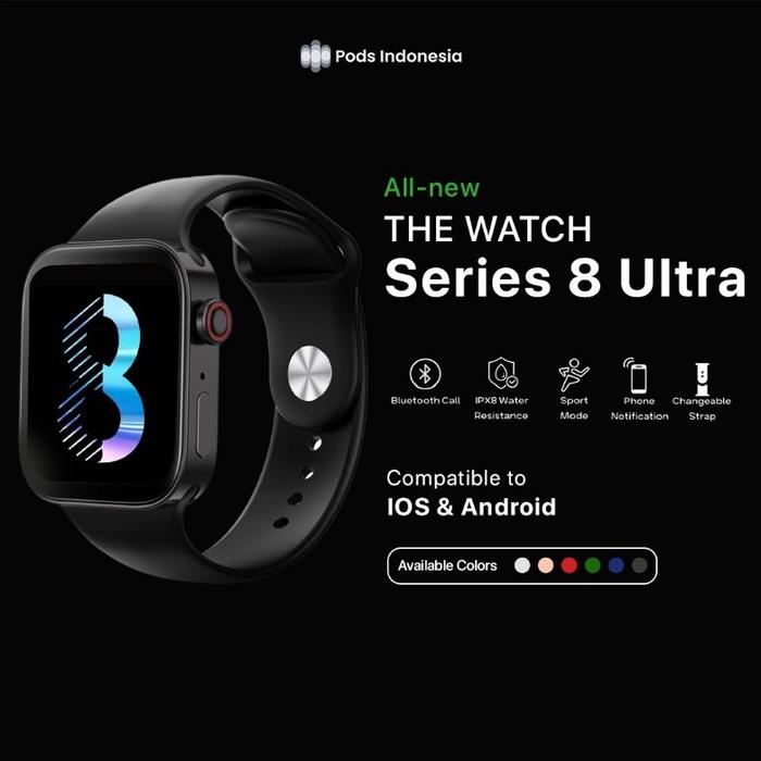 Jual The Watch Series Ultra Bluetooth Smartwatch Full Touch