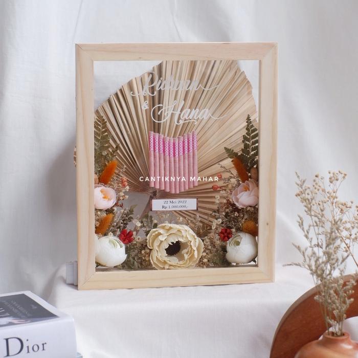Gambar Elea Cantiknya Mahar Nikah Minimalis Rustic Bunga Kering Akrilik dari Pingkan Partty undefined Tokopedia