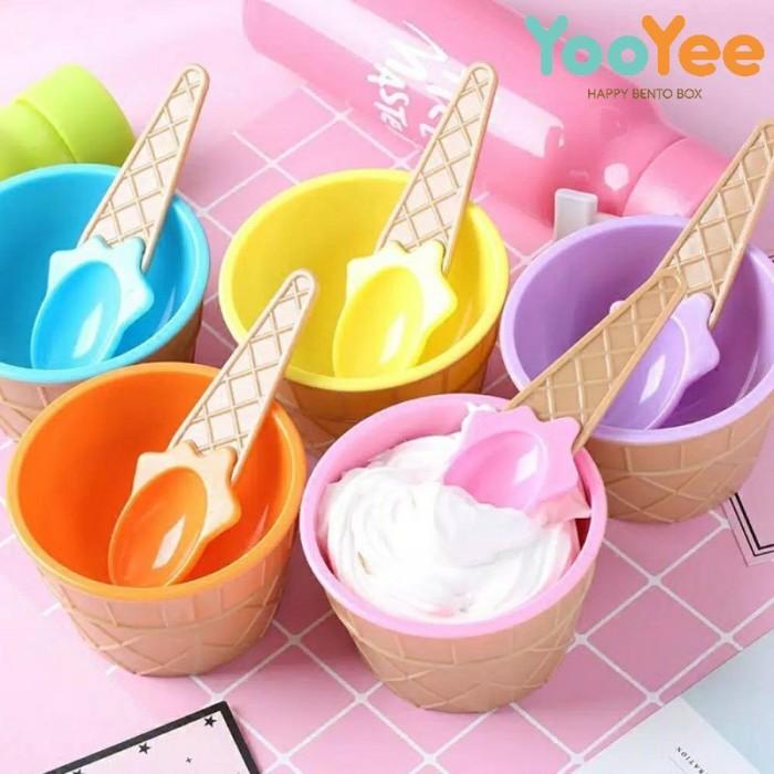 Gambar ES KRIM BOWL Mangkok + Sendok Masker Bentuk ES KRIM / Mangkuk Masker - Orange dari Yooyee Indonesia_NEW Kota Administrasi Jakarta Barat Tokopedia