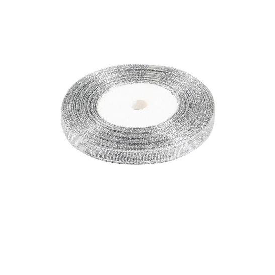 Gambar Gold & Silver Ribbon / / Pita Satin / Ribbon / Pita Import / Pita Bung - Silver 1cm dari Noaryflorist undefined Tokopedia