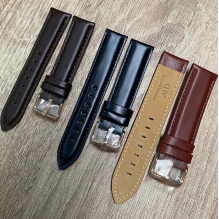 Jual Tali jam tangan kulit DW Leather Strap jam Daniel wellington