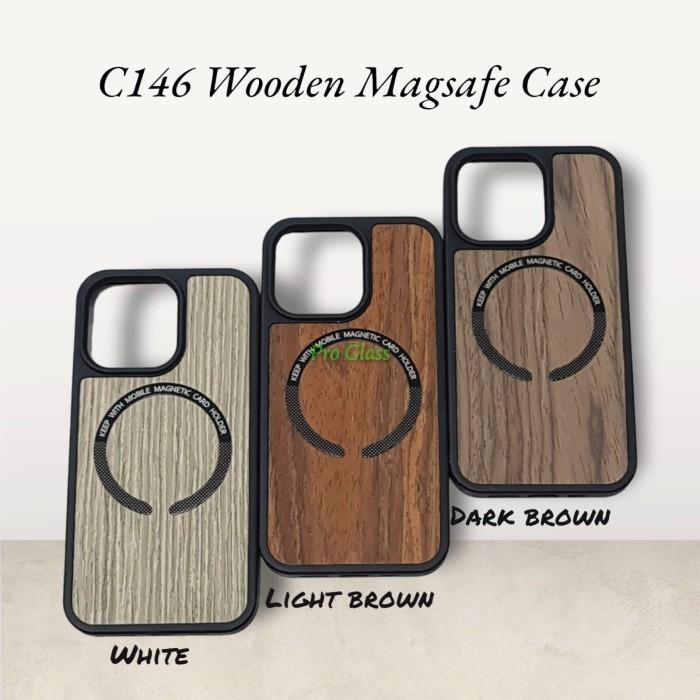 Gambar Case iPhone 13 Pro Max 13Pro Promax Original Wood Magsafe Cover Casing - ip 13 Promax, White dari Mrs Super Case undefined Tokopedia