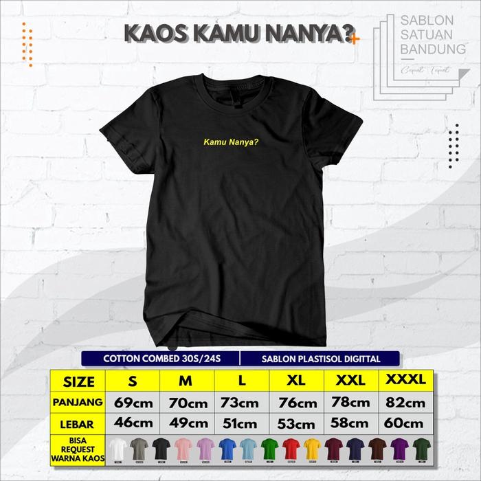 Gambar Kaos Kamu Nanya Dilan Cepmek Kamu Bertanya Tanya Tanya - Nanya Simpel, M dari Sablon Satuan Bandung undefined Tokopedia