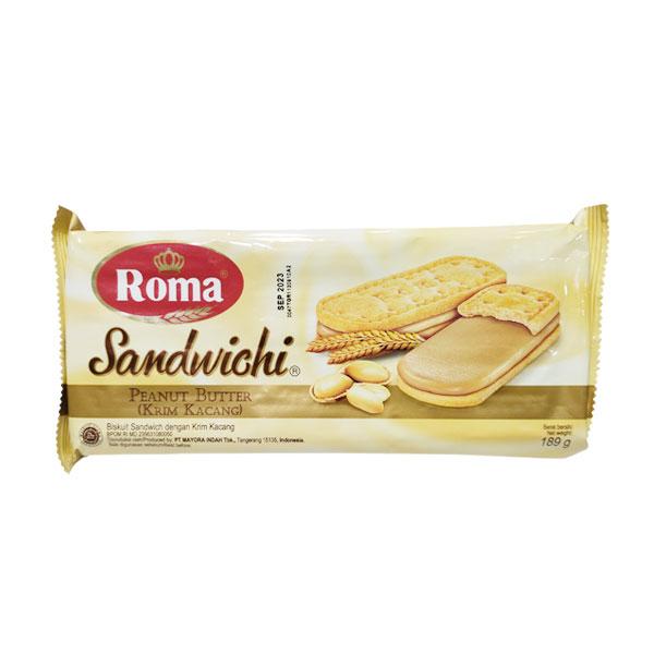 Gambar ROMA SANDWICHI PEANUT 189 GR - BISKUIT dari Hyfresh Rempoa undefined Tokopedia