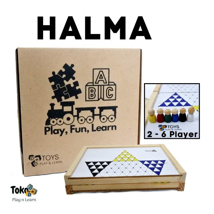 Gambar Mainan Board Game Keluarga Anak Family Halma Chinese Checker Kayu dari Diego Corner Shop undefined Tokopedia