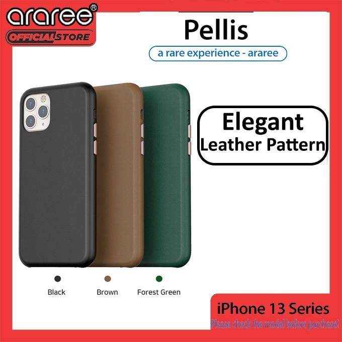 Gambar Case Compatible for iPhone 13 PRO MAX 13 PRO MINI ARAREE PELLIS Leather Casing Protective Casing Cover - Hitam, 13 Pro Max dari Supcase Official ID undefined Tokopedia