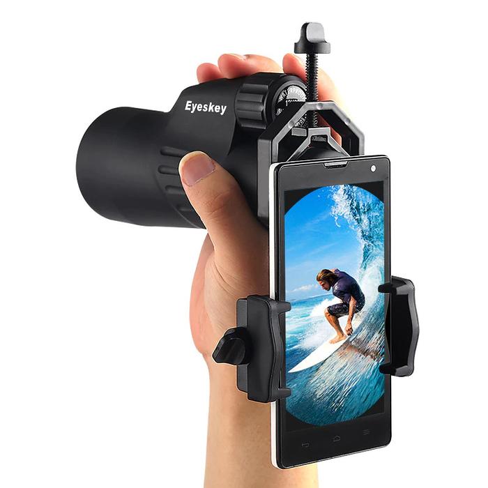 Gambar Smartphone Holder untuk Teropong Binocular Monocular Telescope - F_L - Black dari Freeman_Legacy undefined Tokopedia