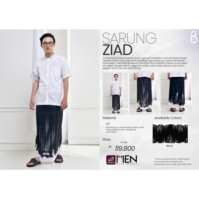 Gambar Sarung Rabbani Palestine RAKES Putih Hitam Motif Palestina Original - ZIAD 200 HITAM dari Mikha Fashion undefined Tokopedia