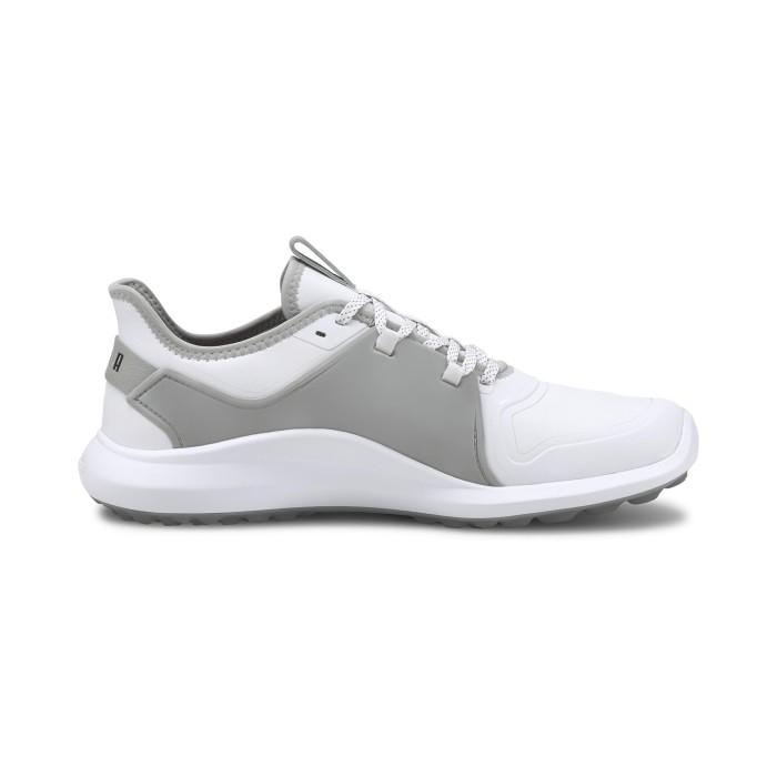 Jual Sepatu Golf Puma Men IGNITE FASTEN8 Pro White-Silver ORIGINAL