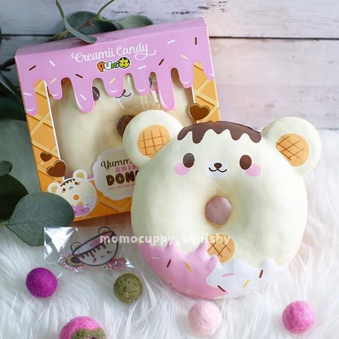 Gambar yummiibear donut Squishy Licensed by creamiicandy punimaru ORIGINAL dari sulhah_ undefined Tokopedia