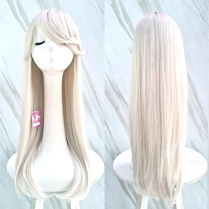 Jual Ryuuta Wig Basic Cap Lurus Panjang Silver White Cosplay 28