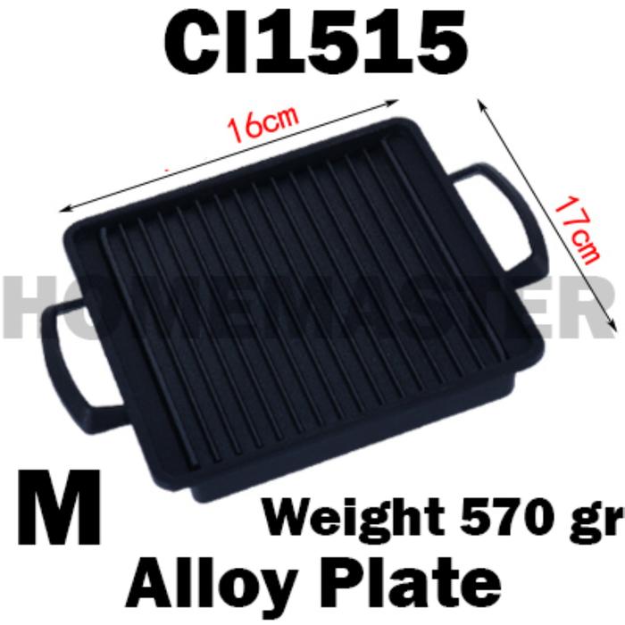 Gambar Japanese/Korean Grill/Hibachi Yakitori/Meat Panggangan Barbeque/BBQ JG - M Square Plate dari HomemasterShop undefined Tokopedia