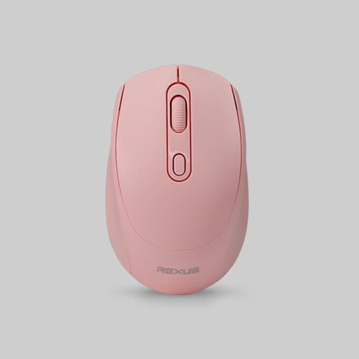 Gambar Rexus Q35 Mouse Wireless Office Silent Click - Merah Muda dari UPDATE COMPUTER undefined Tokopedia