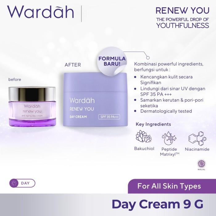 Gambar Wardah Renew You Day Cream 9 g | Pelembab Wajah dari Cosme Murah undefined Tokopedia